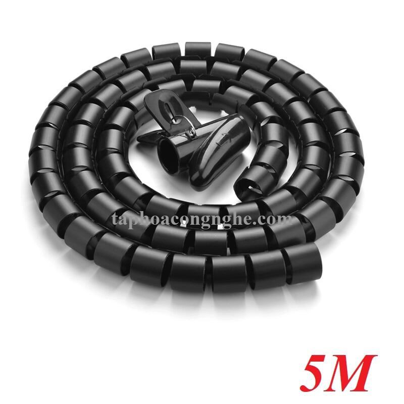 Ugreen 30820 5M màu Đen Dây ống xoắn PE bảo vệ cáp cao cấp LP121 30030820